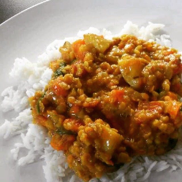 Low FODMAP Lentil Curry with Basmati Rice
