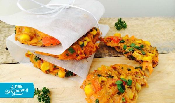 Carrot and Corn Fritters